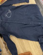 Grenouillère pyjama marine baleine name it 9 mois 