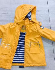 Ciré doublé jaune Capuche amovible Orchestra  6 mois/68