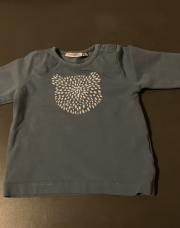 Sweat bleu noukies 1 mois 56 cm