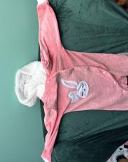 18-24 mois combi pyjama SHEIN rose lapin blanc 