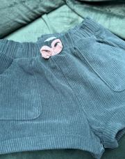 18 mois short velours vert sapin Obaibi