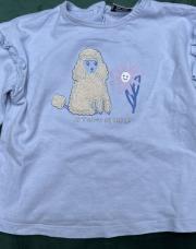 24 mois teeshirt bleu caniche TAO