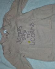 Pull jamais sans ma licorne 3m