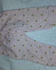 Pantalon rose pois doré 3-6m