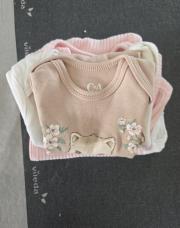 Lot 4 body manches courtes - 1 mois