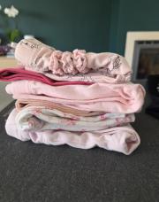 Lot 6 leggings rose - 0 à 3 mois