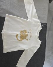 Blouse beige chats - Vertbaudet 3 mois- 60 cm