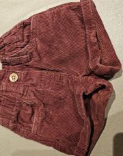 Short bordeaux velours