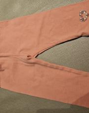 Leggings rose coeur fleur