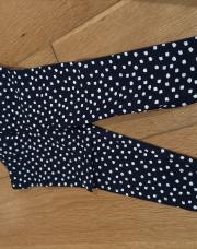 Legging bleu marine et blanc 4/6M