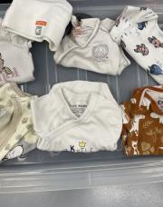 Lot de 6 bodys 1 mois 50/56 cm