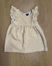 Robe été claire lignée moutarde - Kiabi - 3 mois - 60 cm