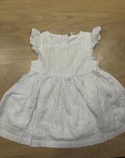 Robe été lignée rose brillant - 62 cm