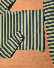 Ensemble HM côtelé bleu vert 74cm