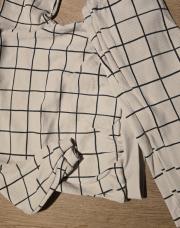 Ensemble beige carreaux 74cm 