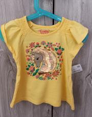 T-shirt jaune licorne neuf 3 ans