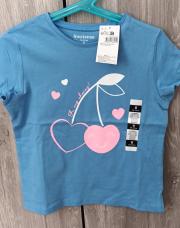 T-shirt bleu cerise 8 ans neuf 