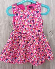 Robe rose fleurie SMajor 3 ans