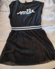 robe noir paillette 4 ans TQF