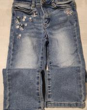 jeans fleurs 4 ans TAO