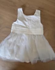 Robe été blanche jupe tulle - cérémonie + culotte - Obaibi - 3 mois - 59 cm