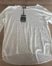 Blouse blanche neuf strass