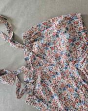 Short bretelles fleurie 2 ans 