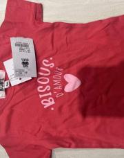 T-shirt rose 6M