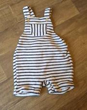 Salopette rayée blanche TAO 3 mois