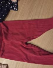 Pantalon fuchsia lignes dans tissu TAO 9 mois 74 cm