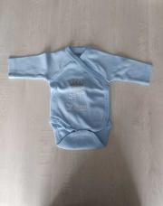 Body longues manches petit villain bleu 3 mois 