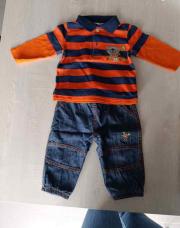 Ensemble polo jeans C&A 3 mois 