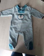 Pyjama pingouin bleu obaibi 6 mois 