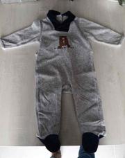 Pyjama bleu gris ours trafic 6 mois