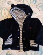 Veste reversible coeur a la mer 18 mois