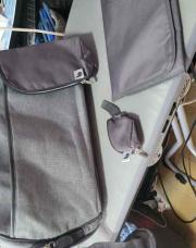 Sac à langer + tapis de change + pochette tetine + pochette isotherme biberon