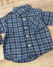 Chemise à carreaux 9M bleu 