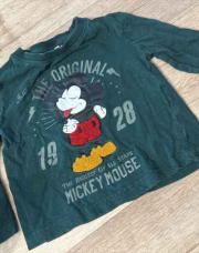 T-shirt long Mickey 3ans vert 