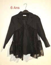 Veste noir classique 6ans
