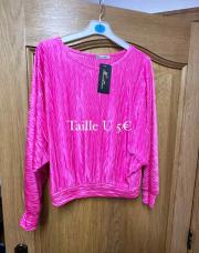 Blouse rose neuve 