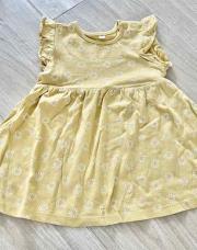 Robe Zeeman 18m jaune fleurs 