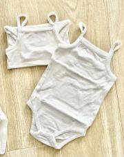 Lot de 2 bodys Orchestra 18m blanc 