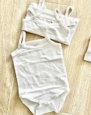 Lot de 3 bodys Zeeman 74-80 blanc 
