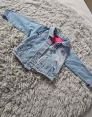 Veste en Jeans Fille, Veste bleu et rose, taille 6 mois