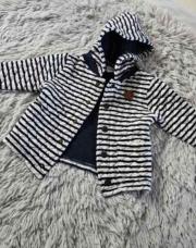 Veste mi saison Garçon TAO, Gilet à boutons bleu gris, taille 6 mois