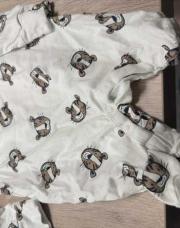 Pyjama, 0-1 mois beige avec tête de lion