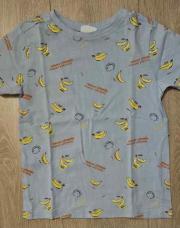 T-shirt MC bleu motif banane MINI REBELS taille 6ans