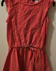 Robe rose sans manche brodée OKAIDI 3ans