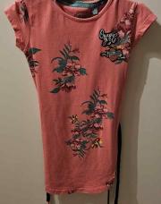 Robe MC rose fleurs QUAPI 3/4ans