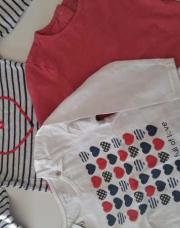 3 t-shirts longues manches 2 ans